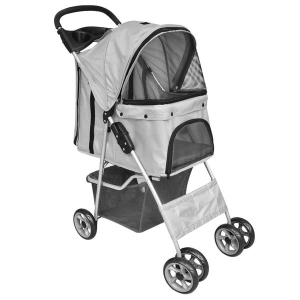 Foldable stroller for dogs / cats Gray