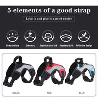 Dog Harness No-Pull Reflective Breathable Adjustable Pet Vest with Handle for Outdoor Walking