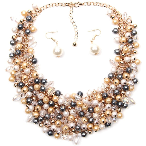 Collier de perles tendance Palace Beauty populaire